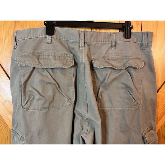 Wrangler Jeans Co Men's Cargo Pants Khaki 40x30 Flat Front Straight Leg (1766) - Picture 4 of 5